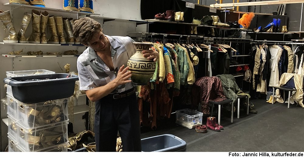 Backstage bei Disneys „Hercules“ in Hamburg (Foto: Dominik Lapp)